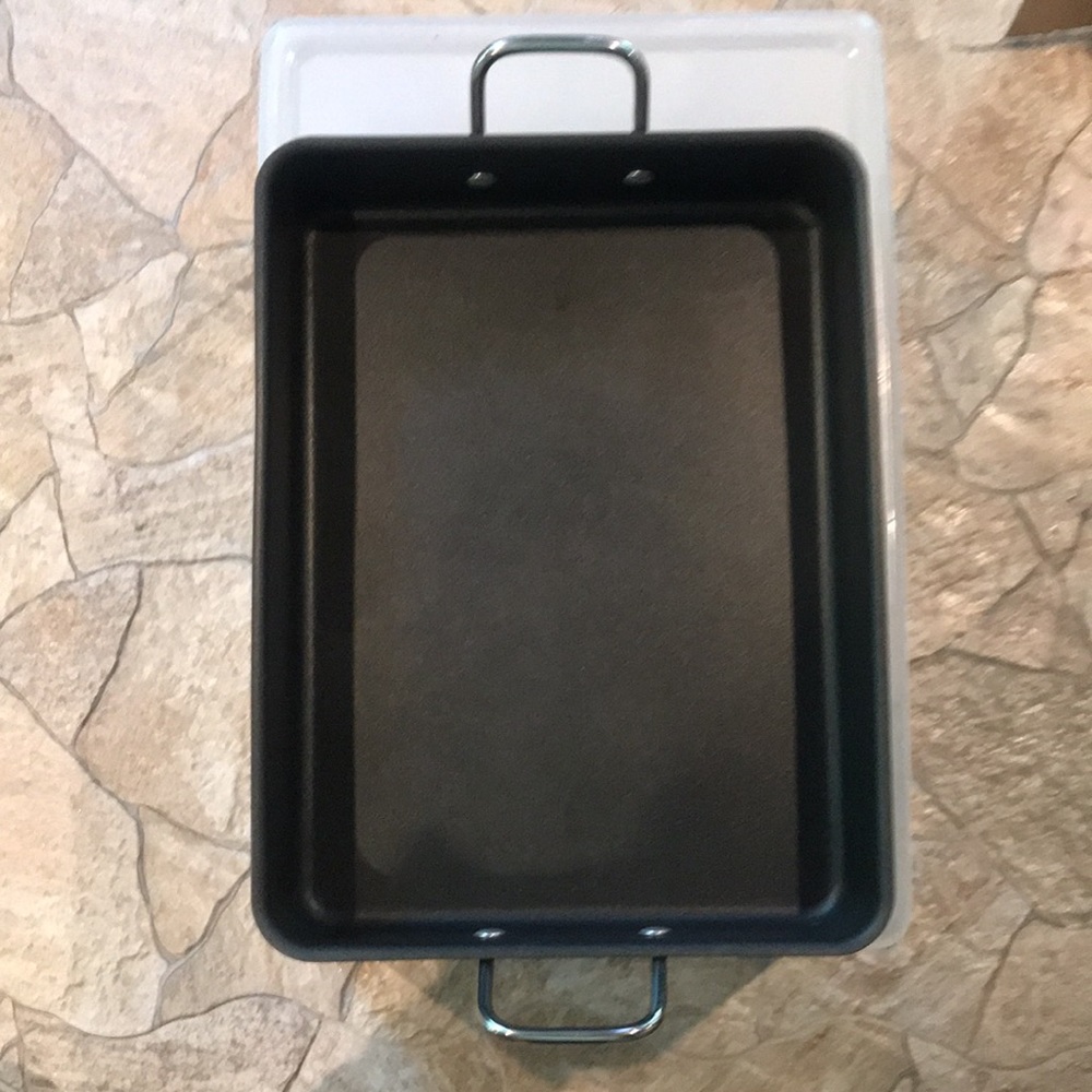 NWOT Calphalon Hard Anodized Nonstick 16" Roaster with Rack - Picture 7 of 15